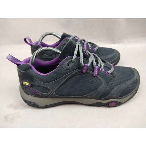 Womens Merrell Proterra GTX Hiking Shoes Size 9 Black/purple J48118 - Picture 1 of 10